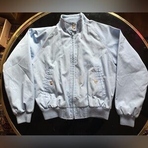 Lands' End Light Blue Spring Preppy 1980s jacket